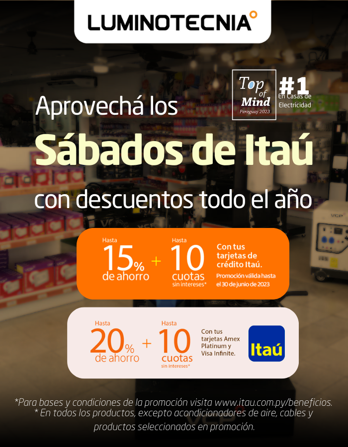 Sábados de descuento con Itaú