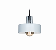 COLGANTE 1 LUZ BALCARCE CHAPA BLANCO/CROMO Ø20  E27