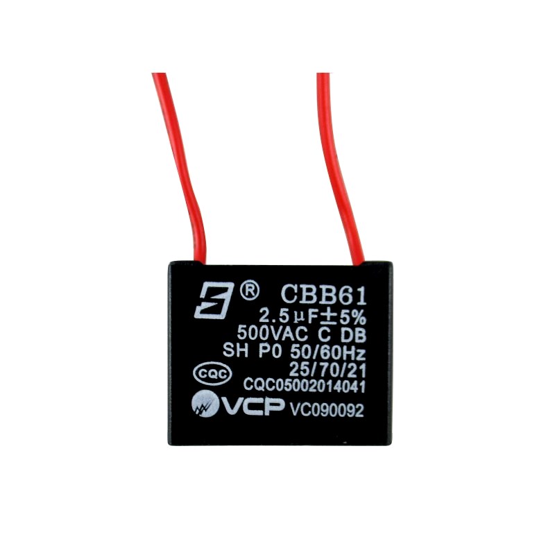 Capacitor 2,5MF 50/60Hz 400V para Ventilador