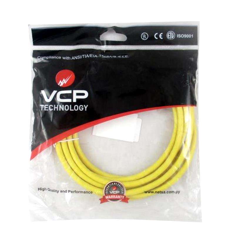 Patch Cord CAT.6 1Mt Amarillo