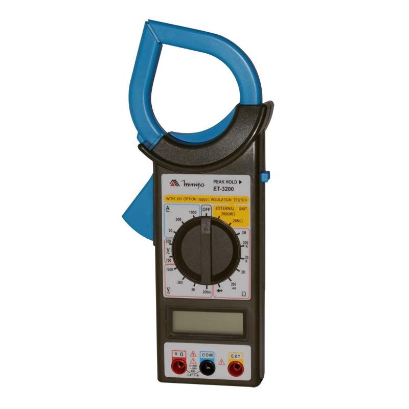 Pinza Amper Voltimétrica Digital 20/1000A-20/1000V Minipa