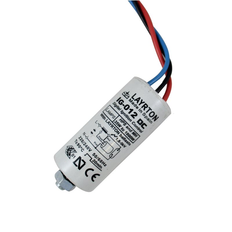 Ignitor Dependiente para 50/1000W en Sodio y 35/1000W en Mercurio Halógeno IG-012