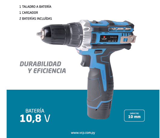 ATORNILLADOR /TALADRO A BATERÍA DE 10MM