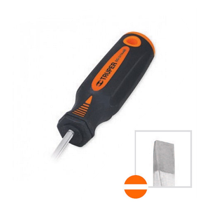 Destornillador Cabinet 1/8x8 Mango Comfort Grip
