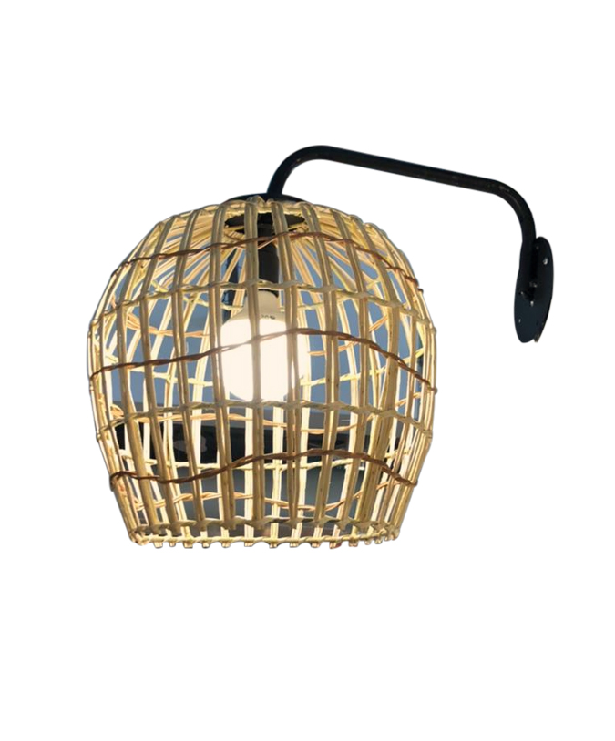 APLIQUE 1 LUZ LUX E27 MIMBRE