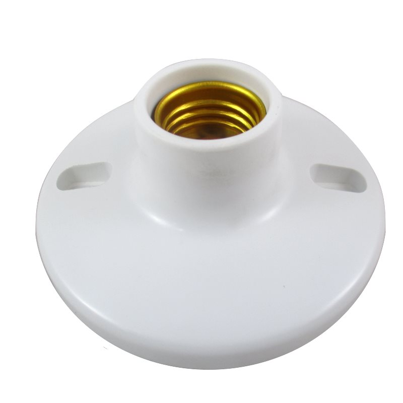 Portalámpara E27 Plafonier Plástico Blanco
