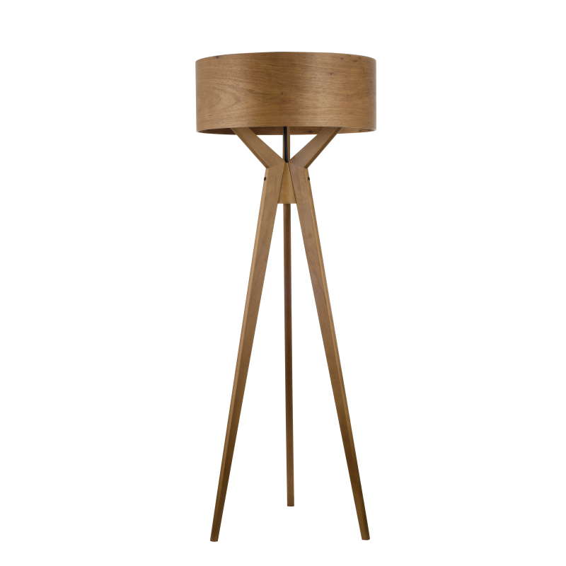 Velador de pie 1 luz /"Navy/" 60W E27 Madera 