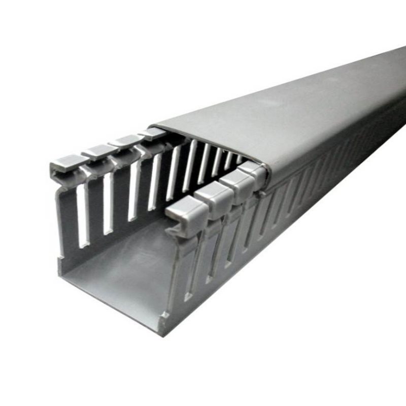Cablecanal 30x30mm Gris Ranurado