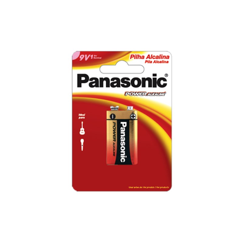 Pila Alkalina Cuadrada 9V Panasonic