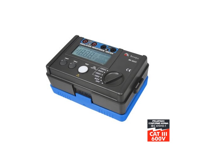 Megometro Digital Portatil 5.5GW 600V CAT III