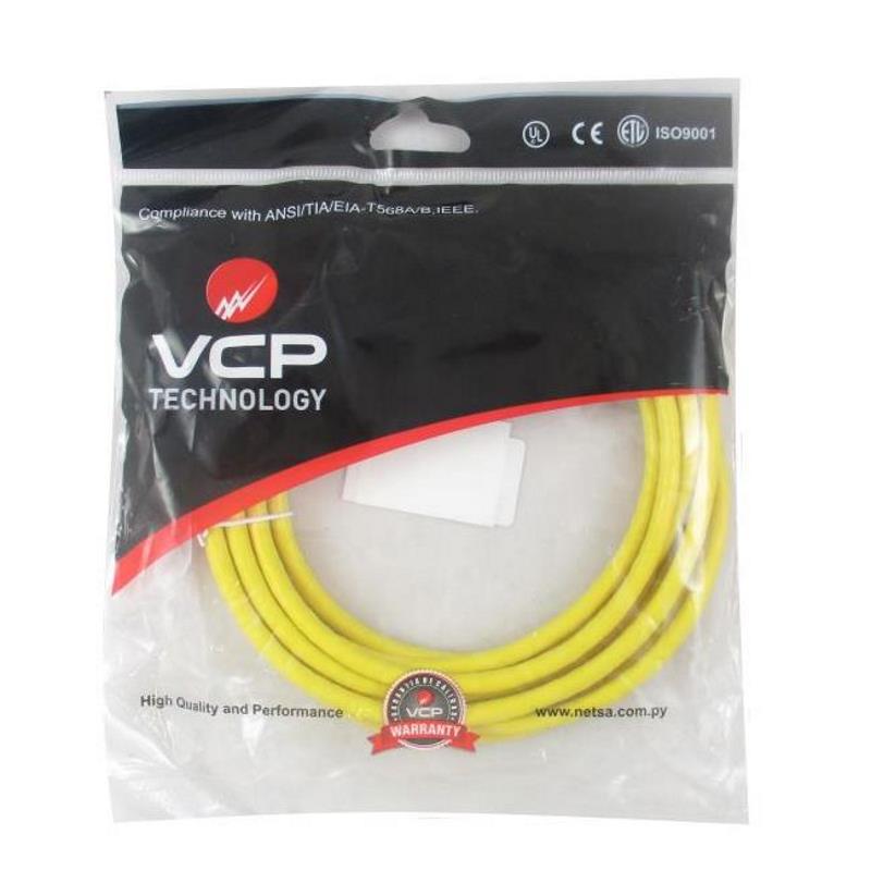 Patch Cord Cat.6 3Mts Amarillo