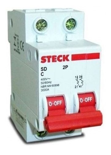 Disyuntor Bipolar 2x40A Steck