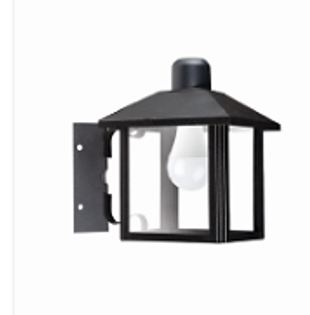 FAROL CLASICO NEGRO E27 C/  FIJACION ESQUINERO