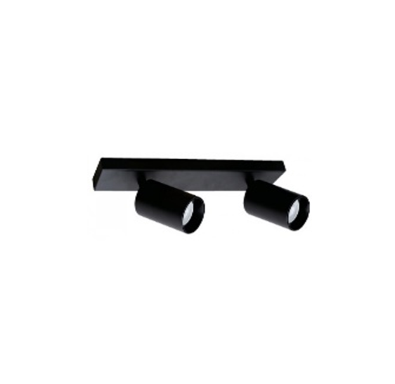APLIQUE 2L GU10 NEGRO