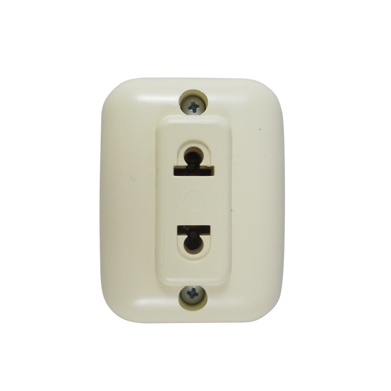 Toma Externa Universal 10A con Roseta Molveno Marfil