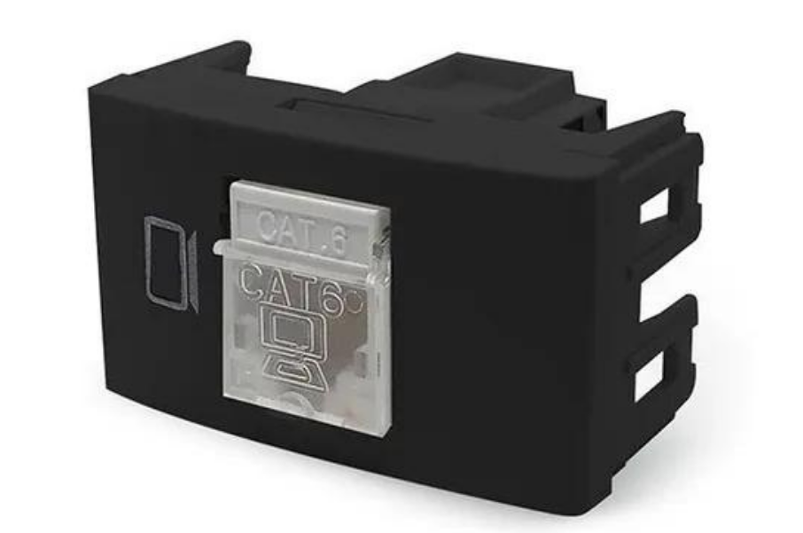 TOMA COMPUTACION RJ45 NEGRO - LM