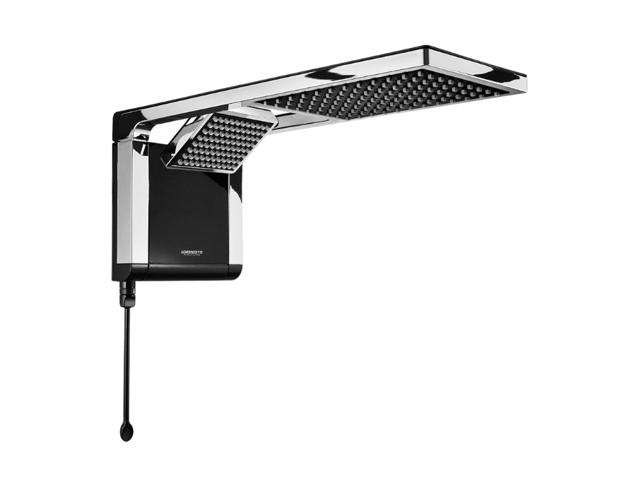 DUCHA ACQUA DUO BLACK CON CROMO
