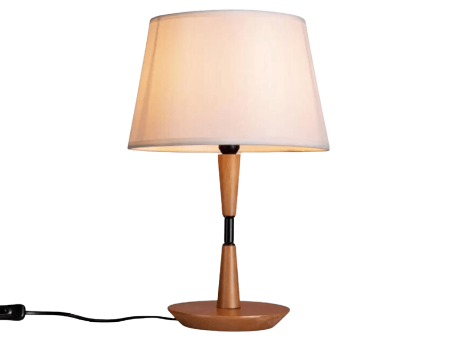  VELADOR DE MESA ESTANDAR 1L E27 PANTALLA BEIGE 