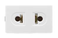 TOMA EURO AMERICANA ATENEA PLUS 2P 10A 250V