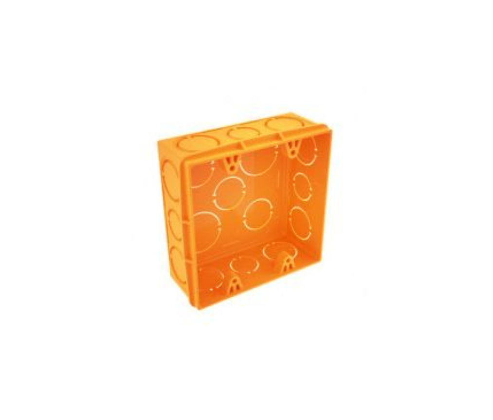 Caja de Llaves Plástica Naranja Autorroscante