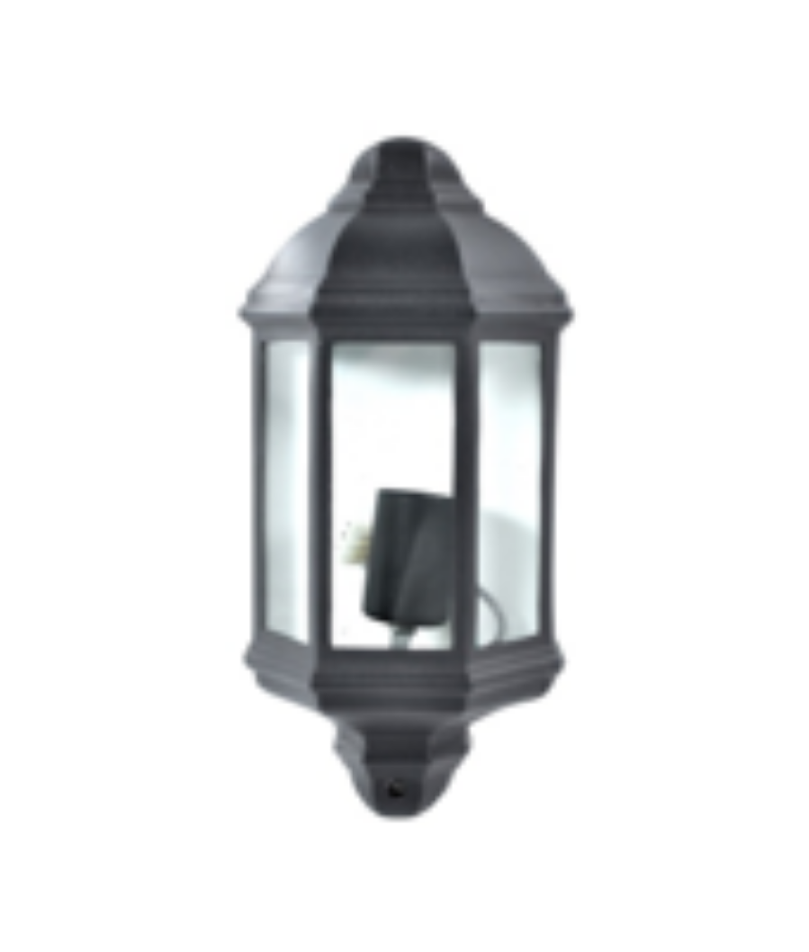 FAROL MEDIO ALUMINIO INYECT. 1X60W NEGRO - NC