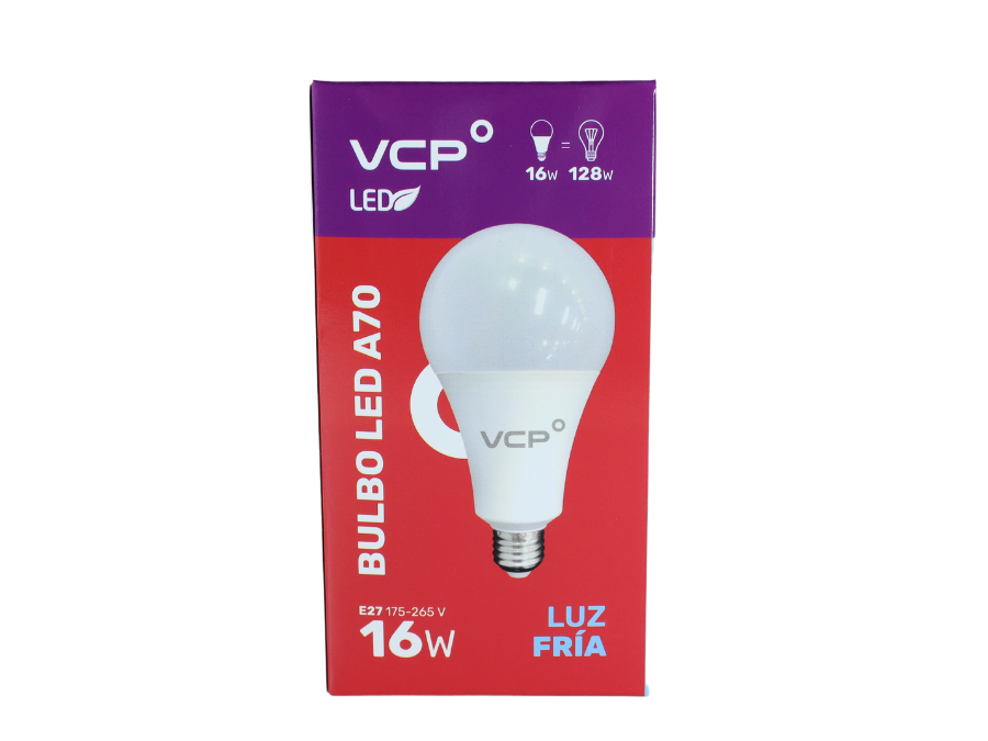 LAMPARA LED BULBO 16W E27 6500K LUZ FRÍA