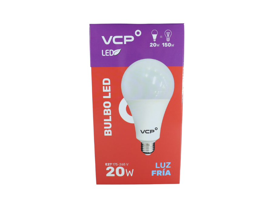 LÁMPARA LED BULBO 20W E27 6500K